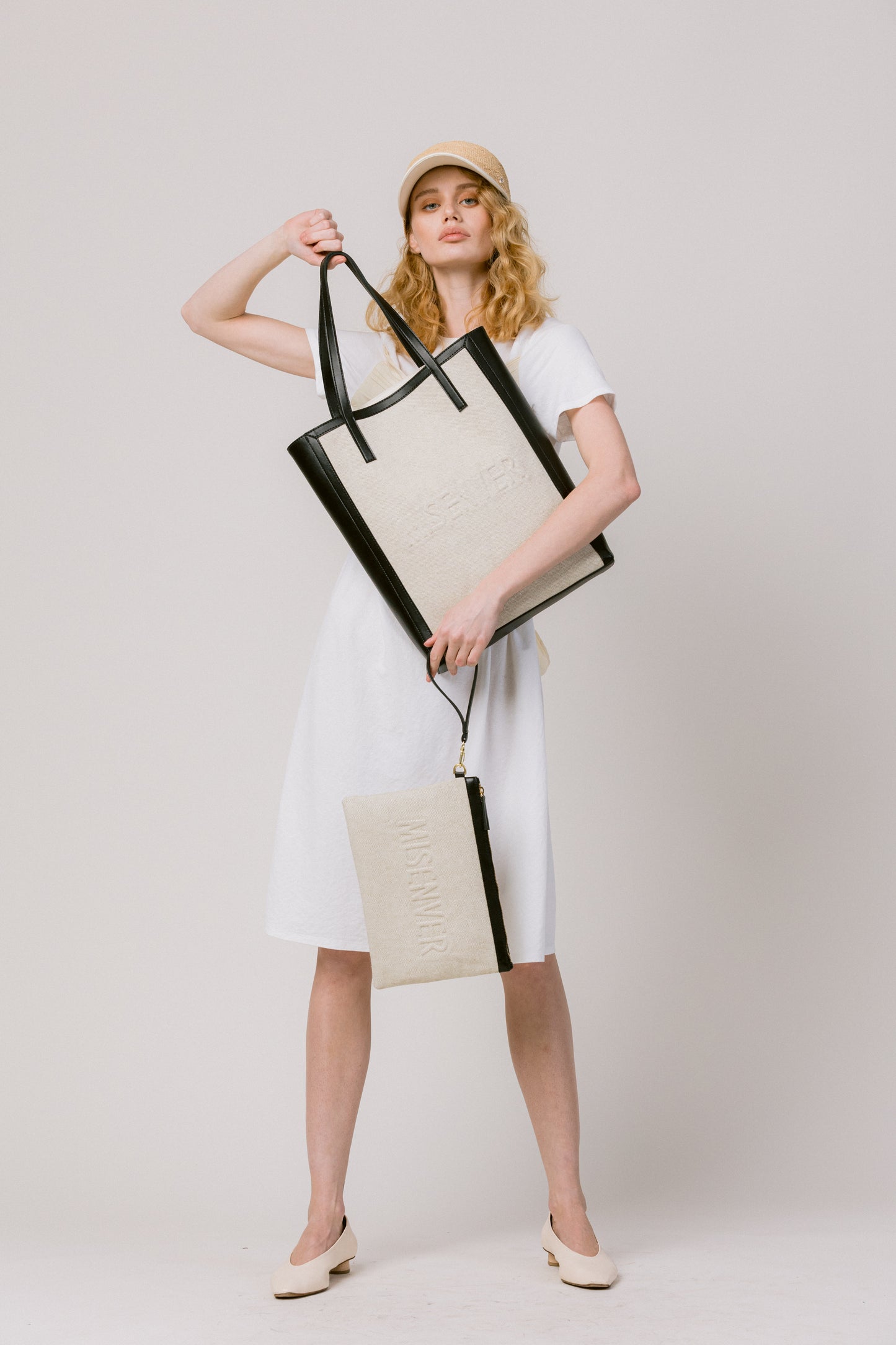 Canvas Embossed Clutch